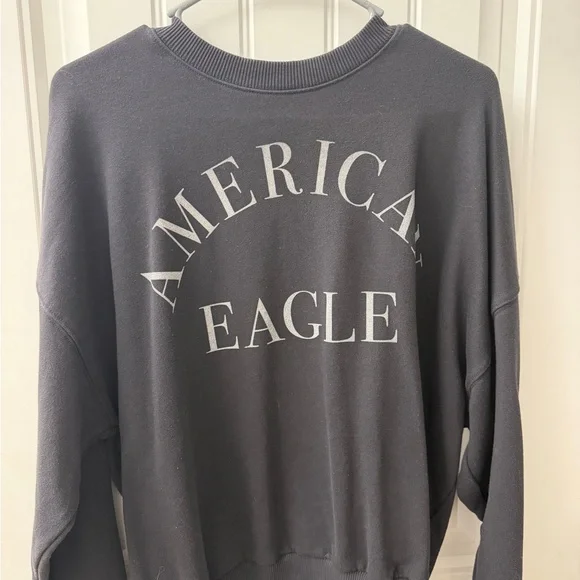 American Eagle Outfitters Charcoal Sweatshirt - Picture 1 of 2